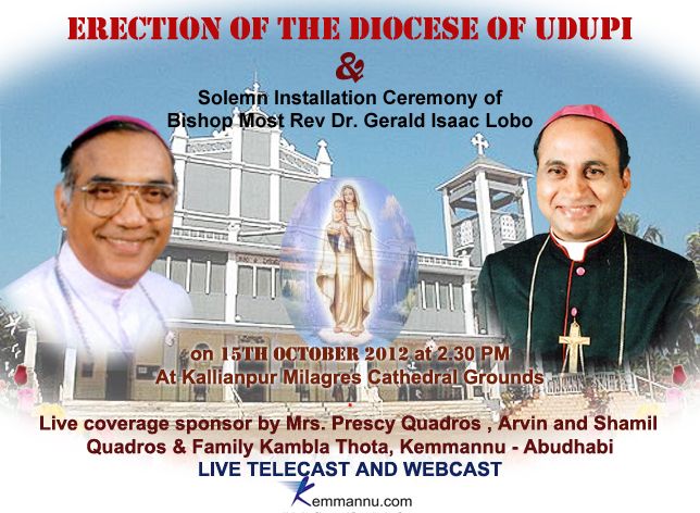 Press meet about Inaugurion of Udupi Diocese and Installation on New Bishop